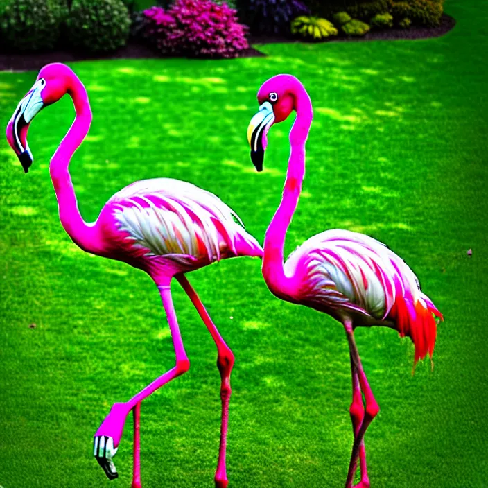 Image similar to flamingo lawn monsters at vanvcouver,british columbia,canada