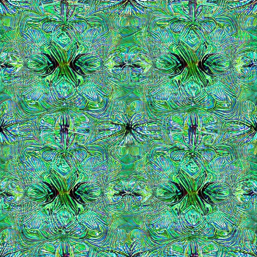 Image similar to holographic fractal pattern chrome green