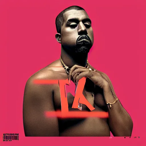 Image similar to Surrealism rap album cover for Kanye West DONDA 2 designed by Virgil Abloh, HD, artstation