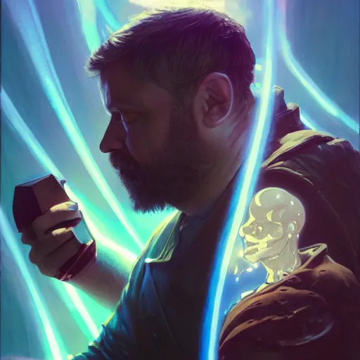 Image similar to highly detailed vfx portrait of kirby stealing the avenger's powers, stephen bliss, greg rutkowski, loish, rhads, beeple, makoto shinkai, tom bagshaw, alphonse mucha, sharp focus, art by artgerm and greg rutkowski, stanley kubrick, backlit, harsh overhead sunlight,