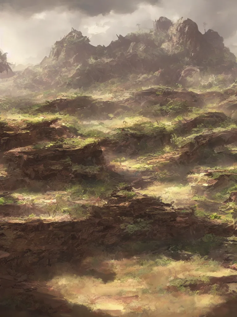 Image similar to ancestral plains by disney concept artists, blunt borders, rule of thirds