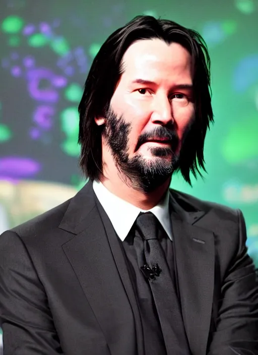 Prompt: keanu reeves made of quinoa