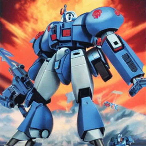 Image similar to gouf mobile suit bandai box art