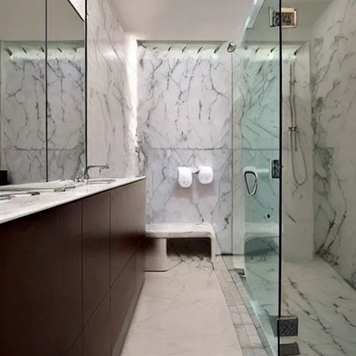 Image similar to “ marble walk in shower”