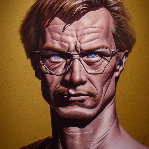 Image similar to a beautiful detailed 3 d matte portrait of antti tuisku, by glenn fabry, high details