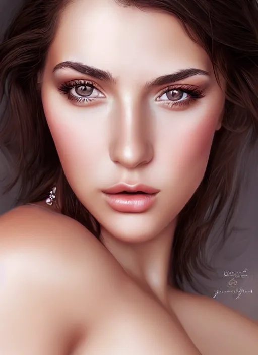 Image similar to a gorgeous greek female photo, professionally retouched, soft lighting, realistic, smooth face, full body shot, torso, dress, perfect eyes, sharp focus on eyes, 8 k, high definition, insanely detailed, intricate, elegant, art by artgerm and jason chan