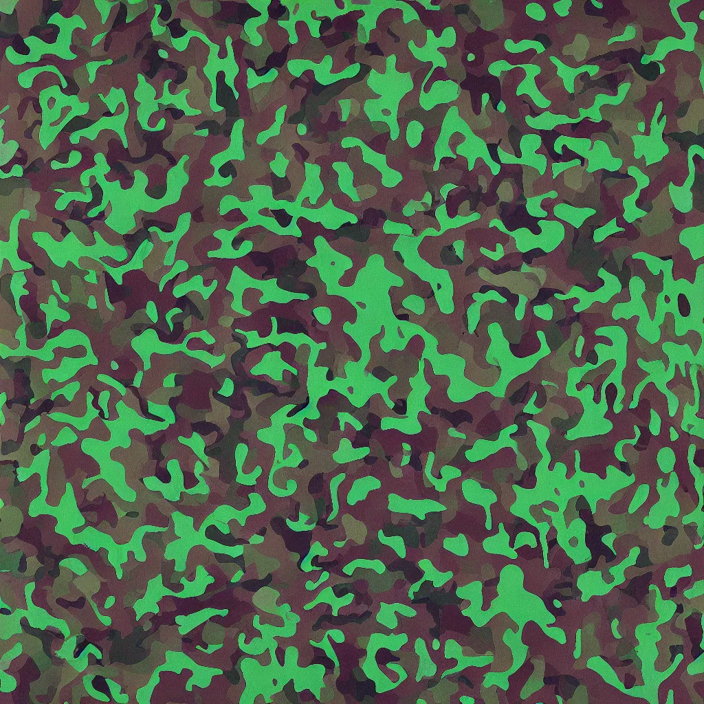 Image similar to shape of toads, error, camouflage pattern, camo made of frogs, minimal, abstract, acrylic, oil, clay, line work, mixed, stipples, glitch, datamosh, data, cybernetic, splotches, painting, dark, eerie