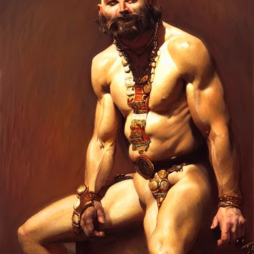 Image similar to a portrait of an anthromorphic bullman. highly detailed painting by gaston bussiere, craig mullins, j. c. leyendecker, furry