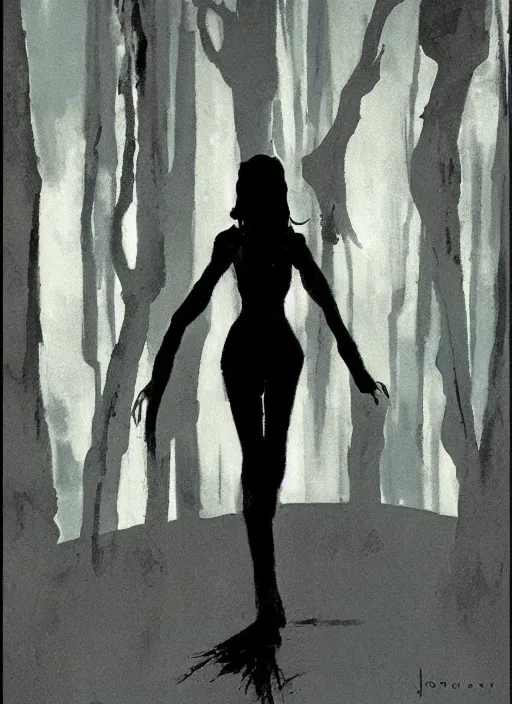 Image similar to twin peaks movie poster art by jeffrey catherine jones