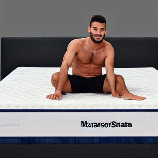 Image similar to giorgio mastrota on a mattress