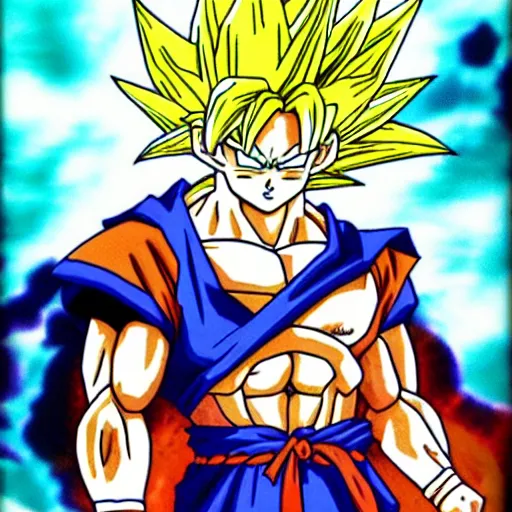 Goku from Dragon ball, by kentaro miura | Stable Diffusion | OpenArt