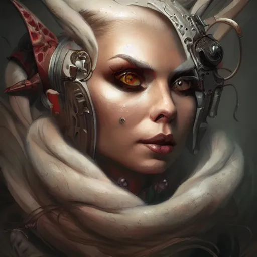 Image similar to scareclaw reichheart, beautiful, determined, detailed portrait, intricate complexity, in the style of artgerm and peter mohrbacher, quixel megascan