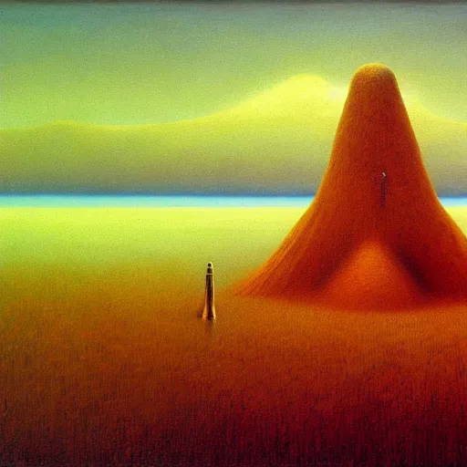 Image similar to video game console, painting by zdzisław beksinski