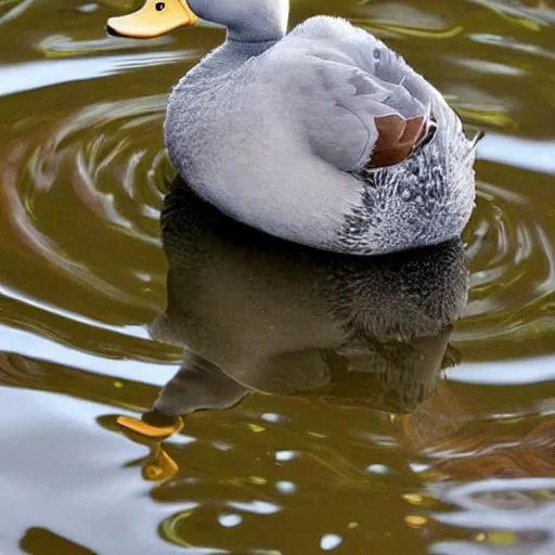 Image similar to duck with huge muscles