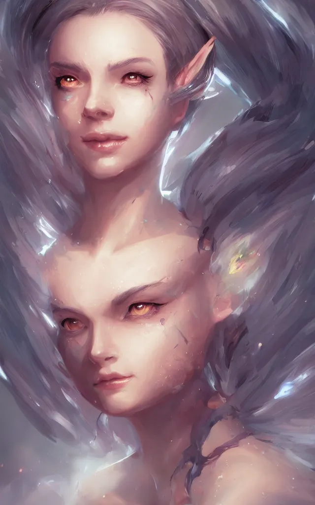 Image similar to digital art, centered portrait of dragon girl by ross tran, ultra - detailed, character design, concept art, trending on artstation,