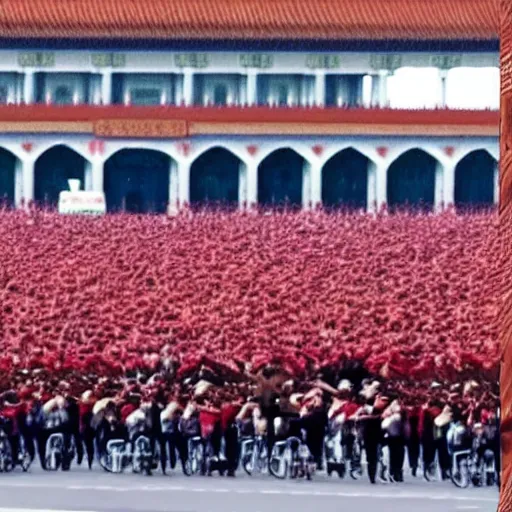 Image similar to reacts to Tiananmen Square, YouTube thumbnail