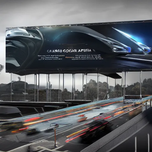 Image similar to car race sci-fi wall structure on the coronation of napoleon painting and digital billboard in the middle, unreal engine 5, keyshot, octane, artstation trending, ultra high detail, ultra realistic, cinematic, 8k, 16k, in style of zaha hadid, in plastic, dark, tilt shift,