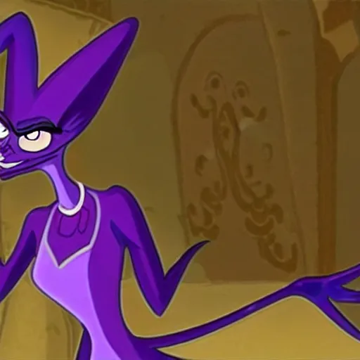 Prompt: an HD photo of Yzma, scary beyond all reason.