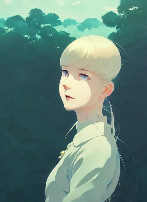 Prompt: portrait of a girl by ilya kuvshinov, cloudy sky background lush landscape ln illustration concept art lotr anime key visual portrait long flowing hair fine detail delicate features gapmoe kuudere trending pixiv by victo ngai fanbox by greg rutkowski makoto shinkai takashi takeuchi studio ghibli