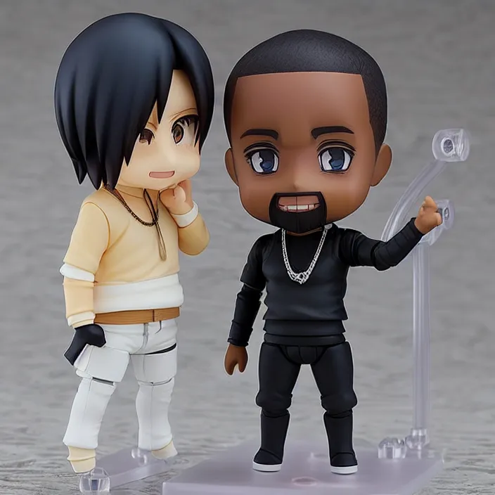 Image similar to An anime Nendoroid of Kanye, figurine, detailed product photo