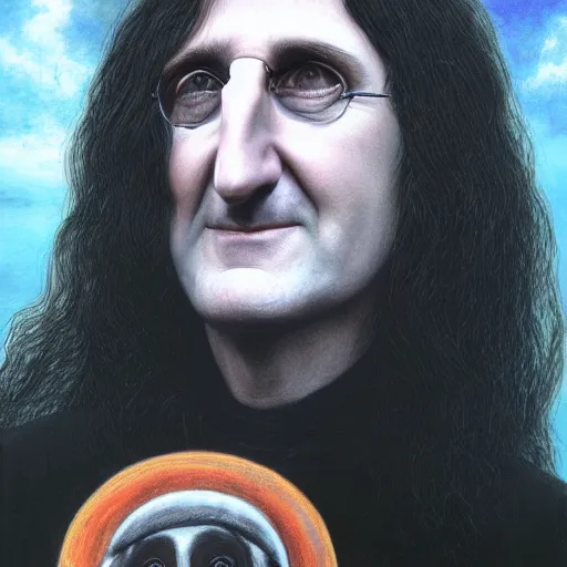 Image similar to portrait of geddy lee as a witch, hd, 4 k, detailed