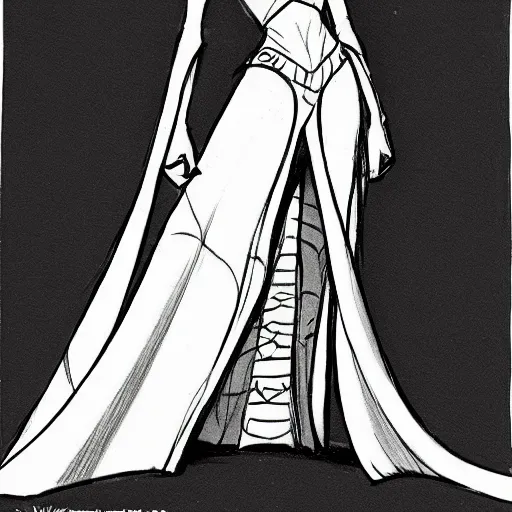 Image similar to milt kahl sketch of victoria justice as princess padme from star wars episode 3