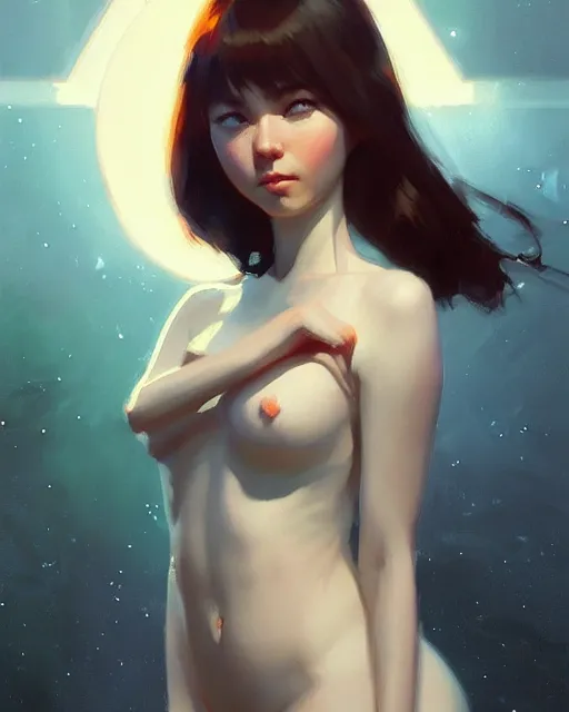 Image similar to a potrait of a space fanstasy cat, fine details. night setting. realistic shaded lighting poster by ilya kuvshinov katsuhiro, artgerm, jeremy lipkin and michael garmash, unreal engine, radiant light, detailed and intricate environment, digital art, trending on art station