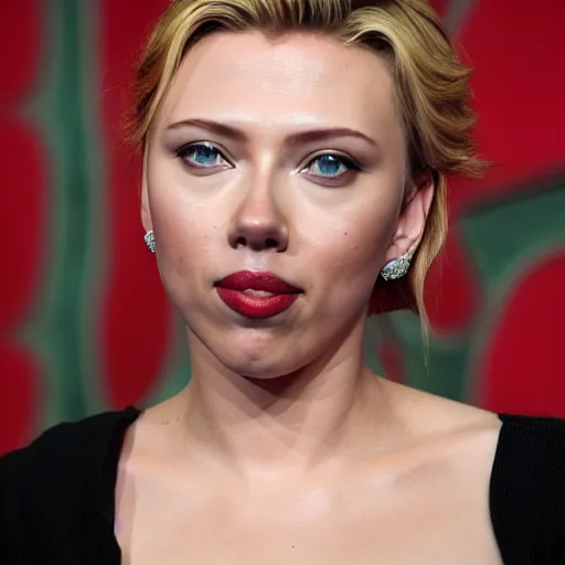 Image similar to scarlet johansson as a hamster