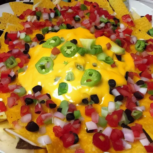 Prompt: happy nachos