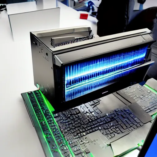 Image similar to a computer which so powerful is about to fly