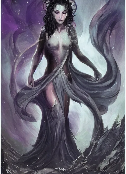 Image similar to godess of the night nyx in her primordial form