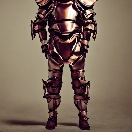 Image similar to Battle armor designed by Supreme, fashion photography