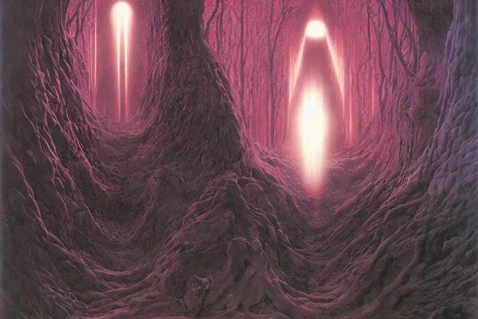 Image similar to divine light, wayne barlowe.