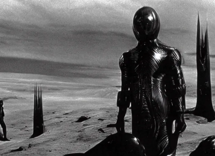 Image similar to scene from the 1 9 3 4 science fiction film dune