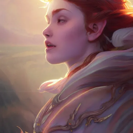 Image similar to aurora, child of light, highly detailed, digital painting, artstation, concept art, smooth, sharp focus, illustration, Unreal Engine 5, 8K, art by artgerm and greg rutkowski and alphonse mucha