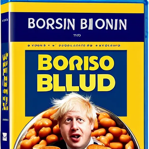 Image similar to boris johnson's baked bean adventure blu-ray DVD case still sealed in box, ebay listing