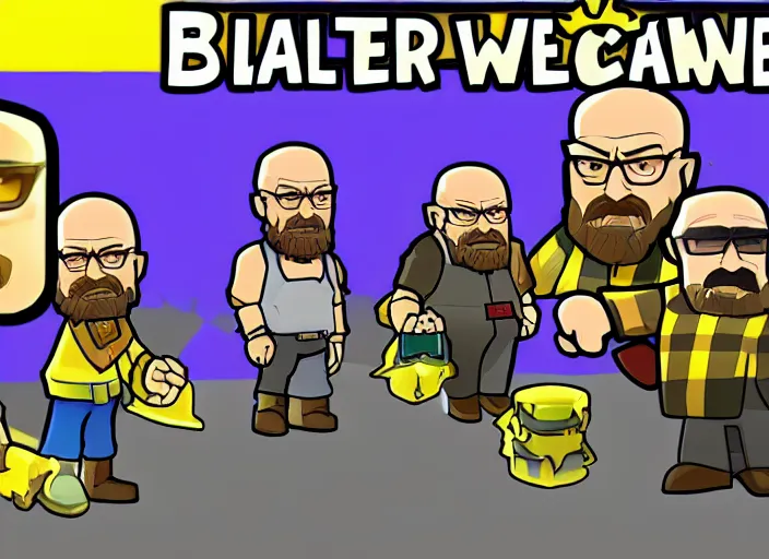 Image similar to a highly detailed walter white as a clash royale character