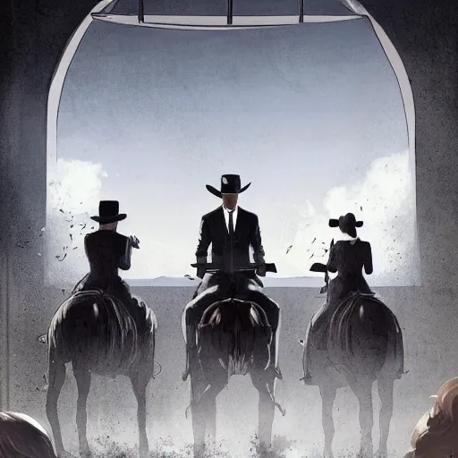 Image similar to the westworld series finale, cinematic, concept art