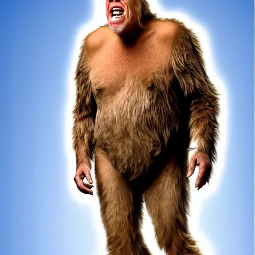 Prompt: gary busey as bigfoot, fullbody, cctv footage