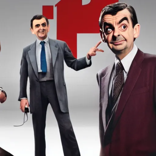 Image similar to mr bean is now a member of the avengers