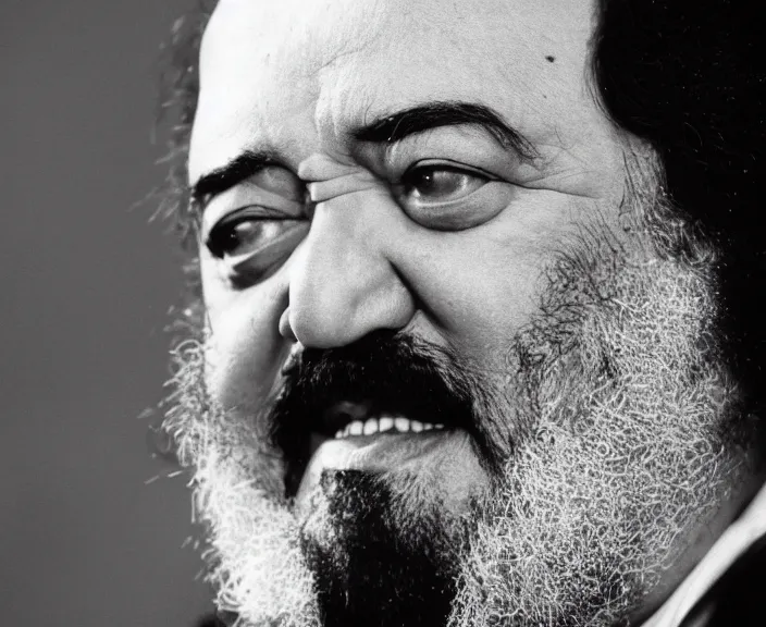 Prompt: 4 k hd, high detail photograph of luciano pavarotti, shot with sigma f / 4. 2, 2 5 0 mm sharp lens, consistent, volumetric lighting, high level texture render