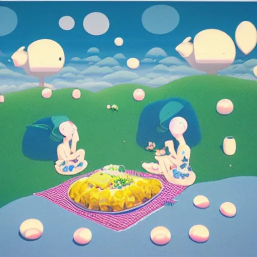 Image similar to picnic by Chiho Aoshima