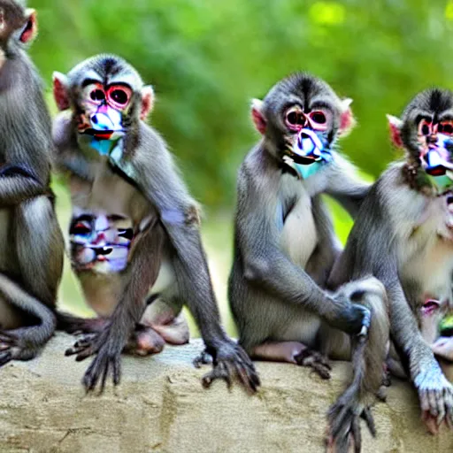 Image similar to an army of monkeys