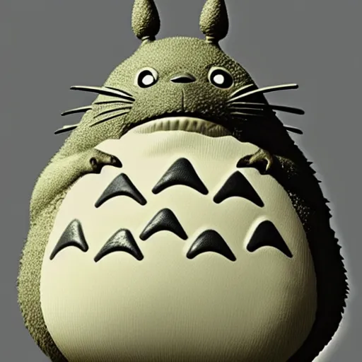 Prompt: full body 3d render of Totoro from my neighbour totoro, studio lighting, white background, blender, trending on artstation, 8k, highly detailed, disney pixar 3D style