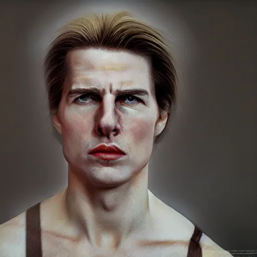 Prompt: realistic expired kodak film portrait of albino tom cruise, hyperrealism, photorealistic, detailed, atmospheric, 8 k, award winning photography, cinematic