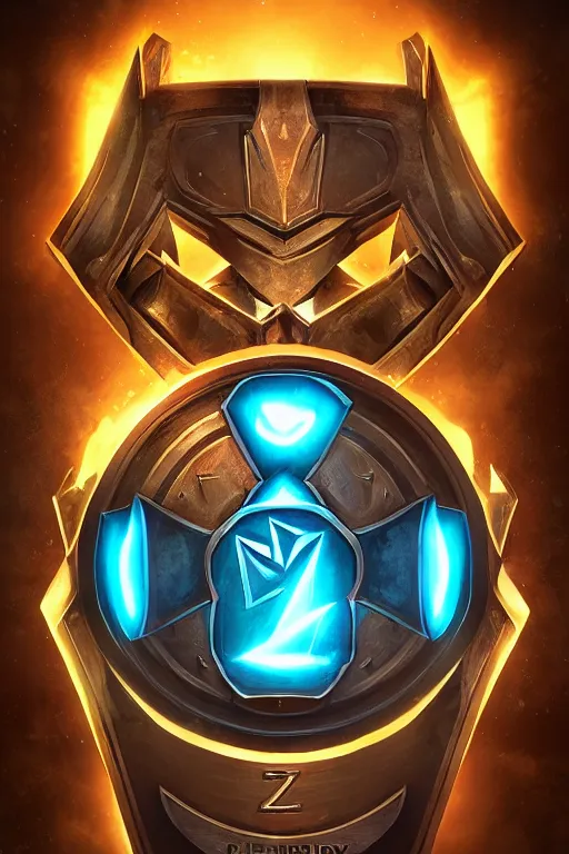 Image similar to shield fantasy epic legends game icon stylized digital illustration radiating a glowing aura global illumination ray tracing hdr fanart arstation by ian pesty and katarzyna da „ bek - chmiel