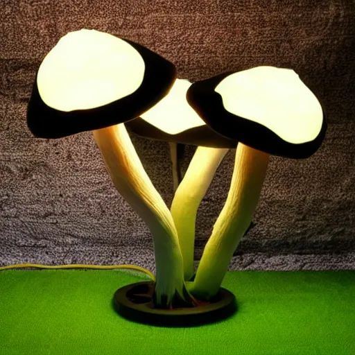 Image similar to mushroom lamp design, concept design