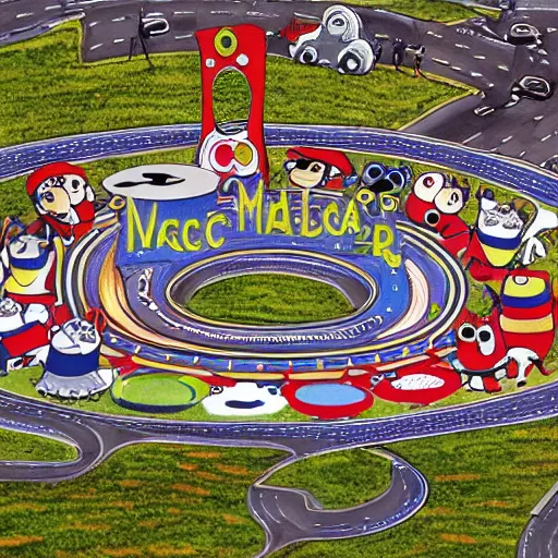 Prompt: the magic roundabout