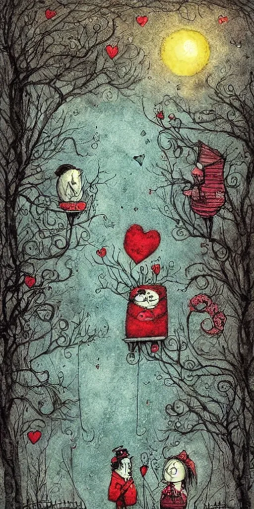 Image similar to a valentine's day scene by alexander jansson