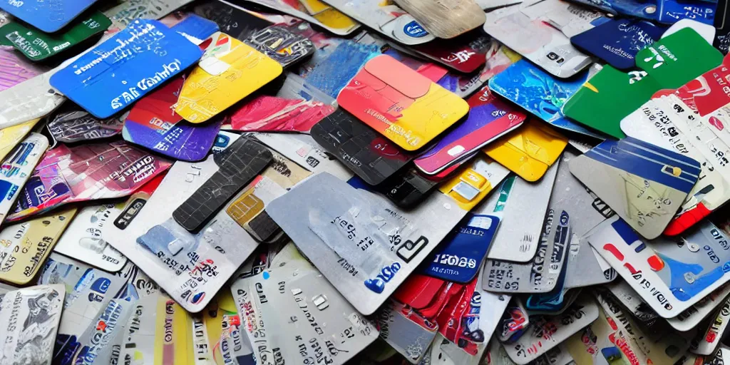 Image similar to an overwhelming pile of credit cards